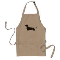 Dachshund Silhouette aprons