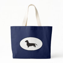 Dachshund Silhouette bags