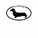 Dachshund Silhouette Black T-Shirt by dogsilhouettes Dachshund Silhouette Black T-Shirt