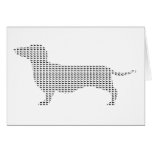 Dachshund Silhouette From Many Greeting Card
