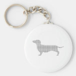 Dachshund Silhouette From Many Key Chain
