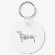 Dachshund Silhouette From Many keychains