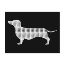 Dachshund Silhouette From Many postcards
