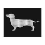 Dachshund Silhouette From Many Postcard