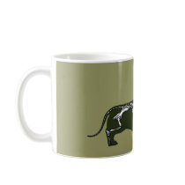 dachshund skeleton coffee mugs