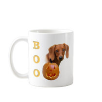 Dachshund (smooth) Boo mugs