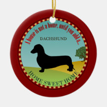 Dachshund [Smooth] Christmas Tree Ornament