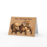 Dachshund Smoothies Greeting Card