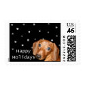 dachshund snowing holiday stamp by roydox dachshund snowing holiday stamp