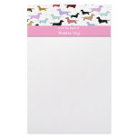 Dachshund Stationery Paper