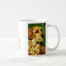 Dachshund "Staying Wired" Mug by PawprintsonyourHeart Dachshund "Staying Wired" Mug
