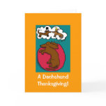 Dachshund Thanksgiving cards