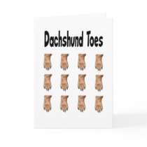 Dachshund Toes Greeting Card