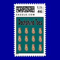 Dachshund Toes Stamps stamps