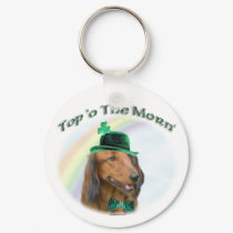 Dachshund Top of the Morn Keychain