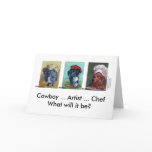 Dachshund Trio graduation card