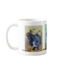Dachshund Trio in Hats mug