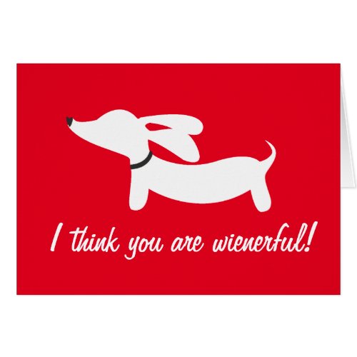 Dachshund Valentine's Day Greeting Card