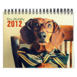 dachshund wall calendar 2012 - tiny chumley