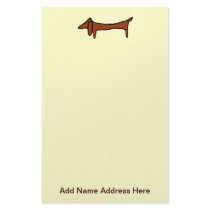 Dachshund Weiner Dog Stationery