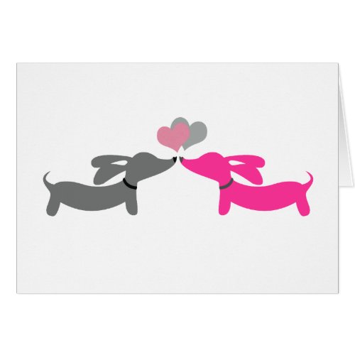 Dachshund Happy Valentine's Day Card