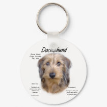 Dachshund (wirehair) History Design keychains