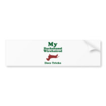 Dachshund Wirehaired bumper stickers by Pawdboy Dachshund Wirehaired bumper stickers