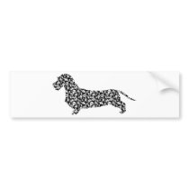 Dachshund Wirehaired bumper stickers by Pawdboy Dachshund Wirehaired bumper stickers