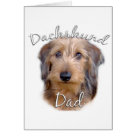 postcard - Dachshund Dad. You are the proud Dad of your dog. This unique dog Dad design makes a great Dachshund gift for dog Fathers.
