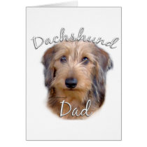 Dachshund (wirehaired) Dad 2 cards