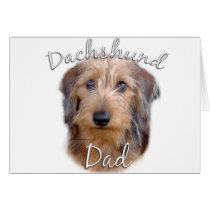 Dachshund (wirehaired) Dad 2 cards