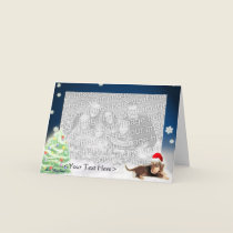 Dachshund Xmas Photo Card (Customizable)