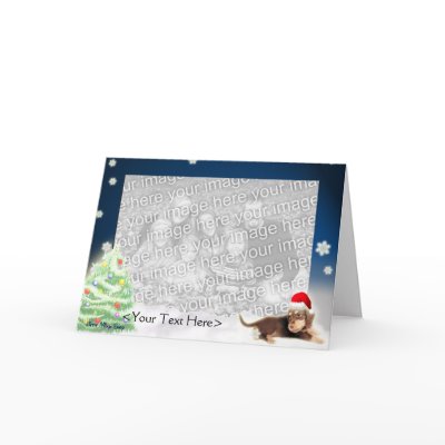 Dachshund Xmas Photo Card (Customizable) by LittleMilkyShop