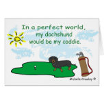 DachshundBlk Greeting Card