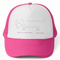 Dachshunds don't do tricks hats