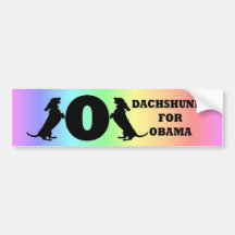 dachshunds for Obama Bumper Stickers