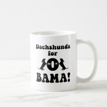 dachshunds for Obama Coffee Mug