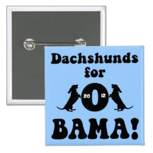 dachshunds for Obama Pinback Button