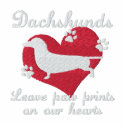 Dachshunds Leave Paw Prints embroideredshirt