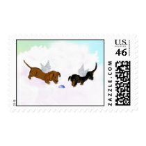 Dachshunds postage