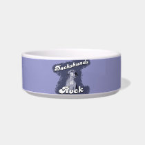 Dachshunds Rock Dog Bowl pet bowls