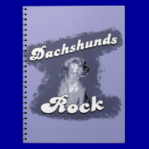 Dachshunds Rock Notebook notebooks