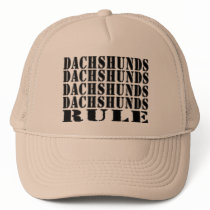 dachshunds rule cap hats