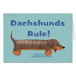Dachshunds Rule Card