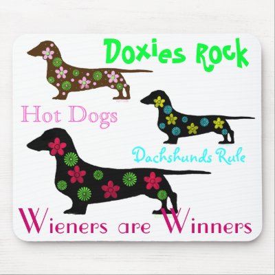 Dachshunds Rule Mousepad by DizzyDebbie