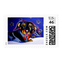 Dachsund #1 postage by dawgart Dachsund #1 postage