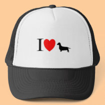 Dachsund Lover Gifts "I Love Dachsunds" hats
