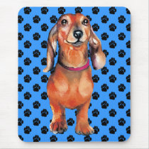 Dachsund Red Doxie mousepads