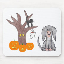 Dacshund Black Fall Mousepad