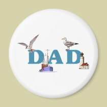Dad Ahoy magnets